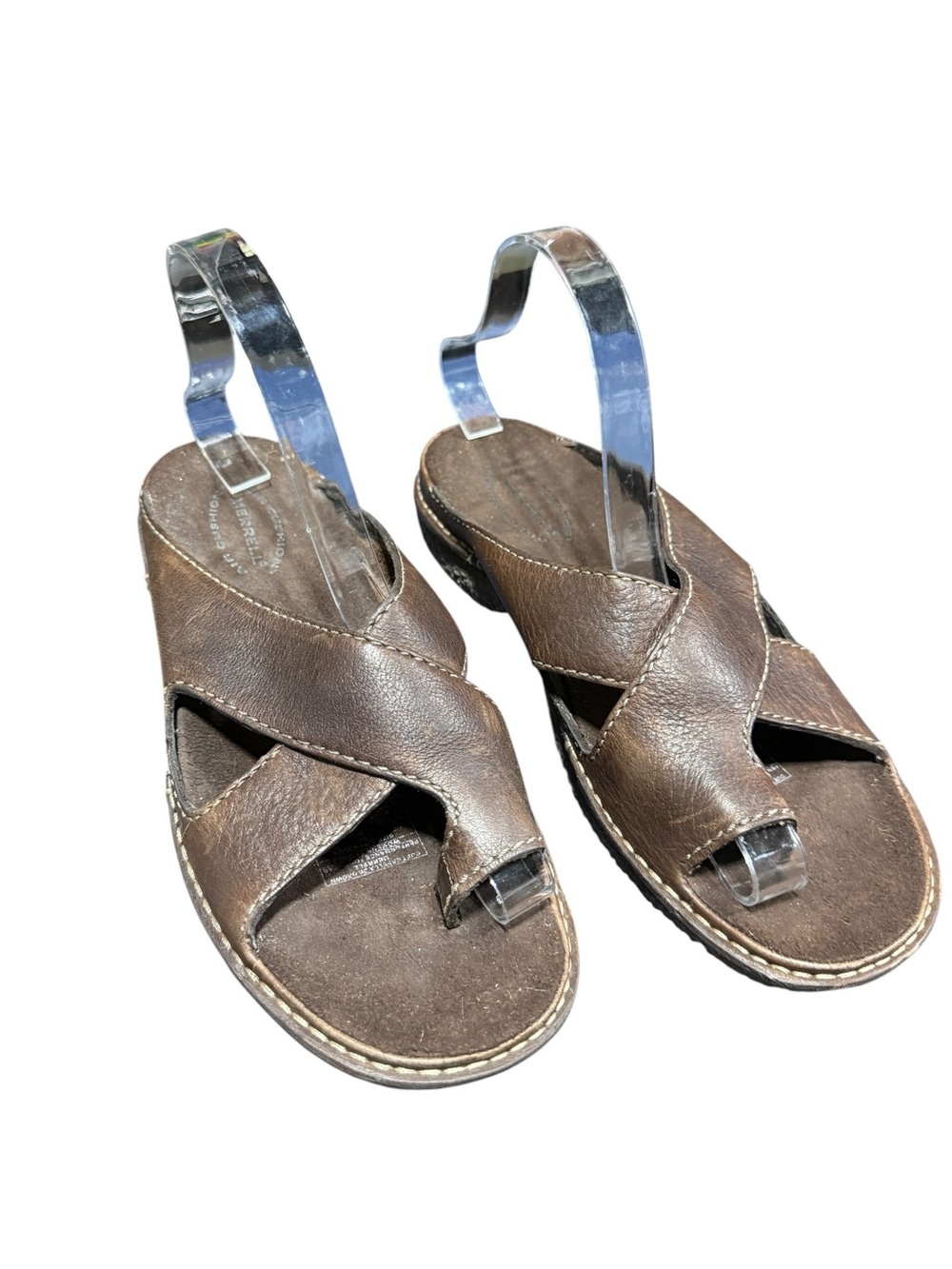 Merrell Leather Duet Capella Sandals Womens 8 Air Cushion Granola Gorpcore Jesus